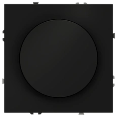 Изображение Светорегулятор встраиваемый VOLTUM S70 поворотно-нажимной 600 Вт (черный матовый)