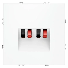 Изображение Розетка акустическая встраиваемая VOLTUM S70 4-местная (белый матовый)